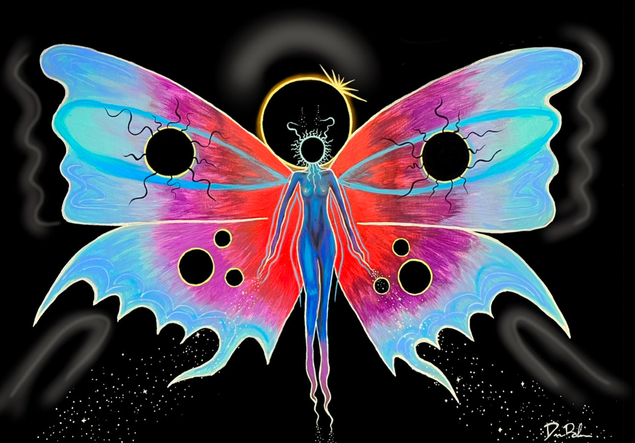 Celestial Eclipse Deity Canvas Print