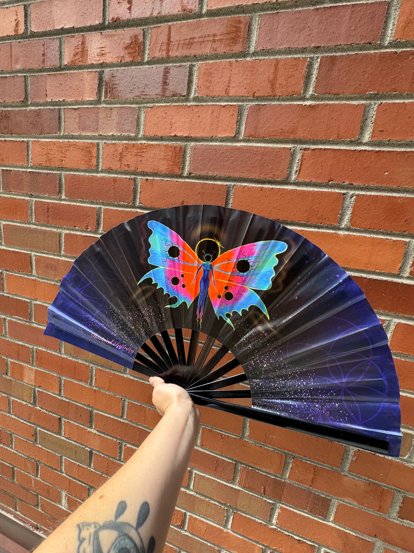 Celestial Eclipse Deity Handfan