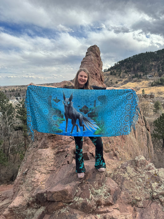 Maritime Howl Double Sided Pashmina