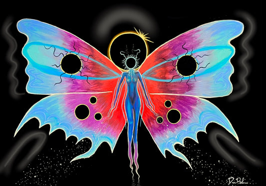 Celestial Eclipse Deity Canvas Print
