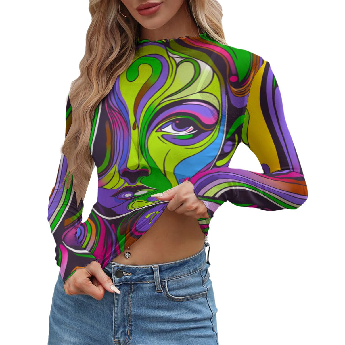 Sayonara Long Sleeve Mesh Shirt